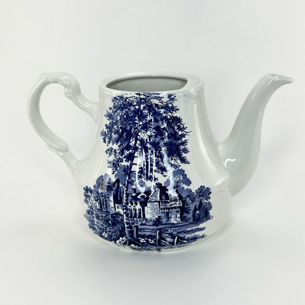 Vintage J & G Meakin English Ironstone Teapot Stokesay Castle Shropshire - Picture 2 of 9
